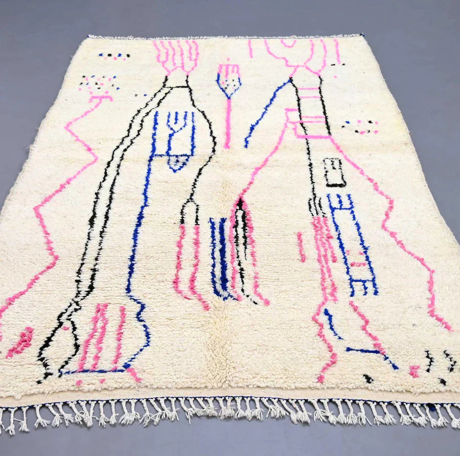 Custom made rugs, Azilal custom Colorful Moroccan handmade rug